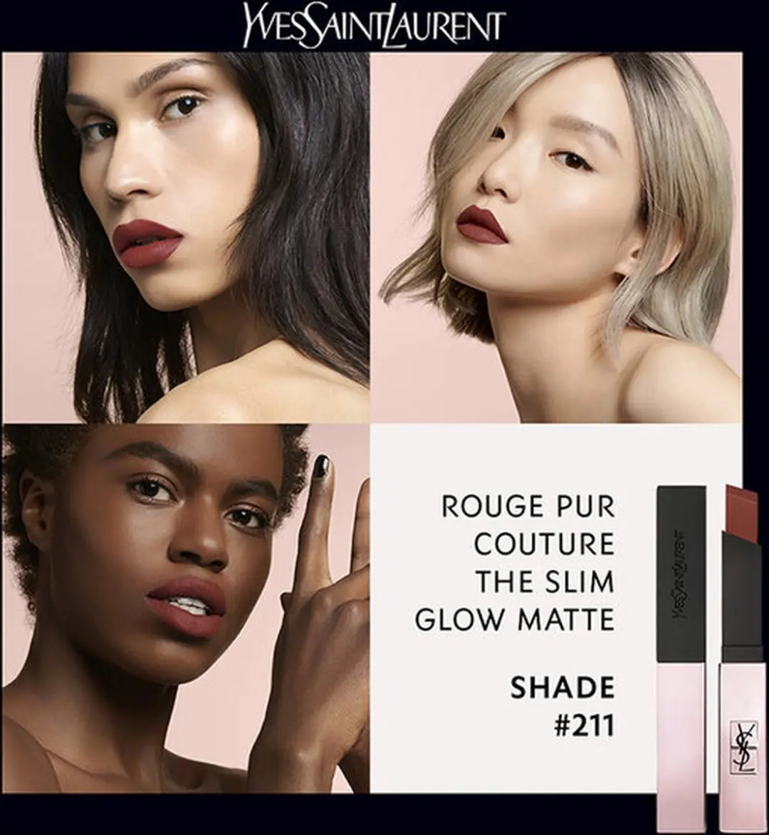 Yves Saint Laurent The Slim Glow Matte Lipstick 211 Transgressive Cacao