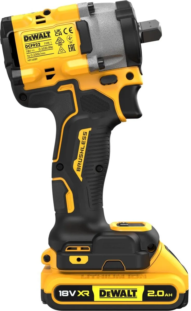 DeWalt DCF922D2T Accu Slagmoersleutel 406Nm 18V XR - 2 Accu's