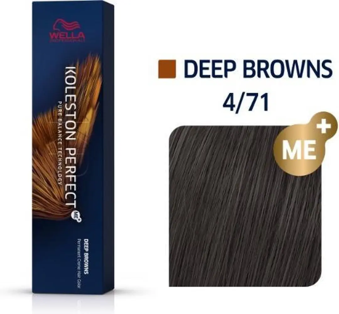 Wella Professionals Koleston Perfect Me+ Haarverf 4/71 Deep Browns 60ml