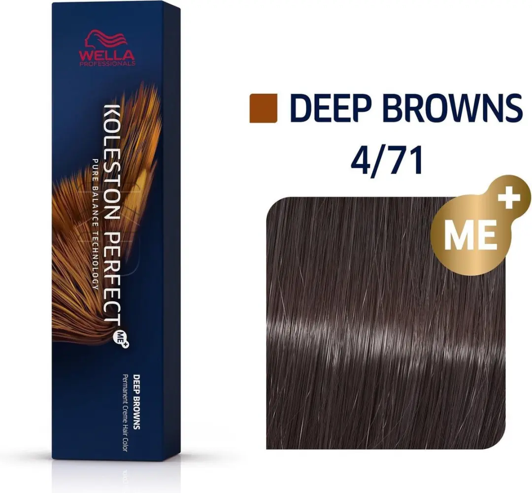 Wella Professionals Koleston Perfect Me+ Haarverf 4/71 Deep Browns 60ml