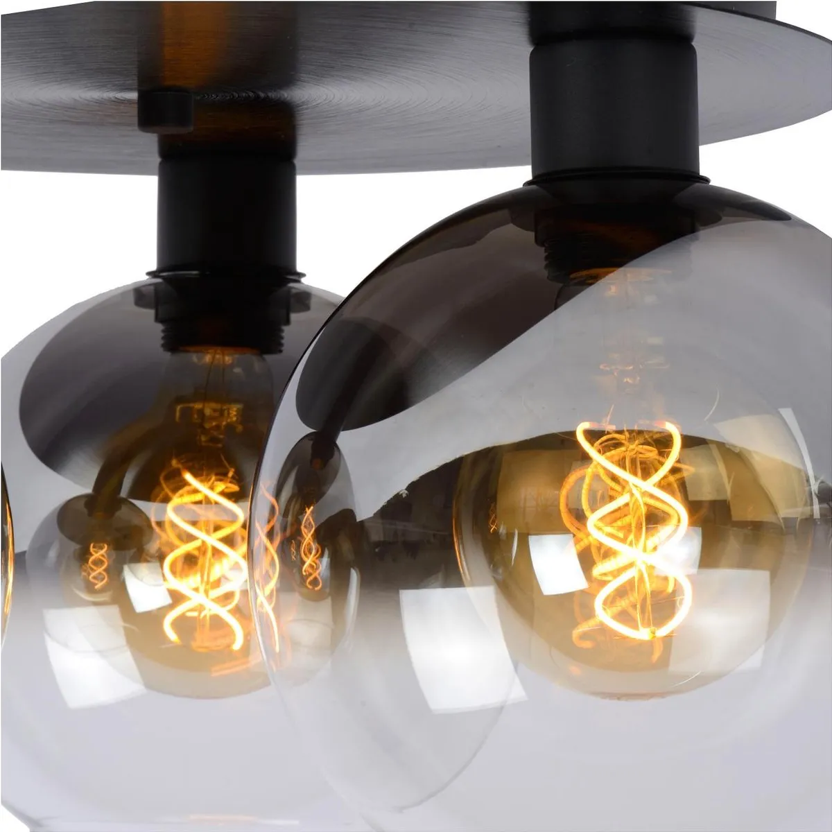 Lucide Marius Plafondlamp 3xE27 - Zwart