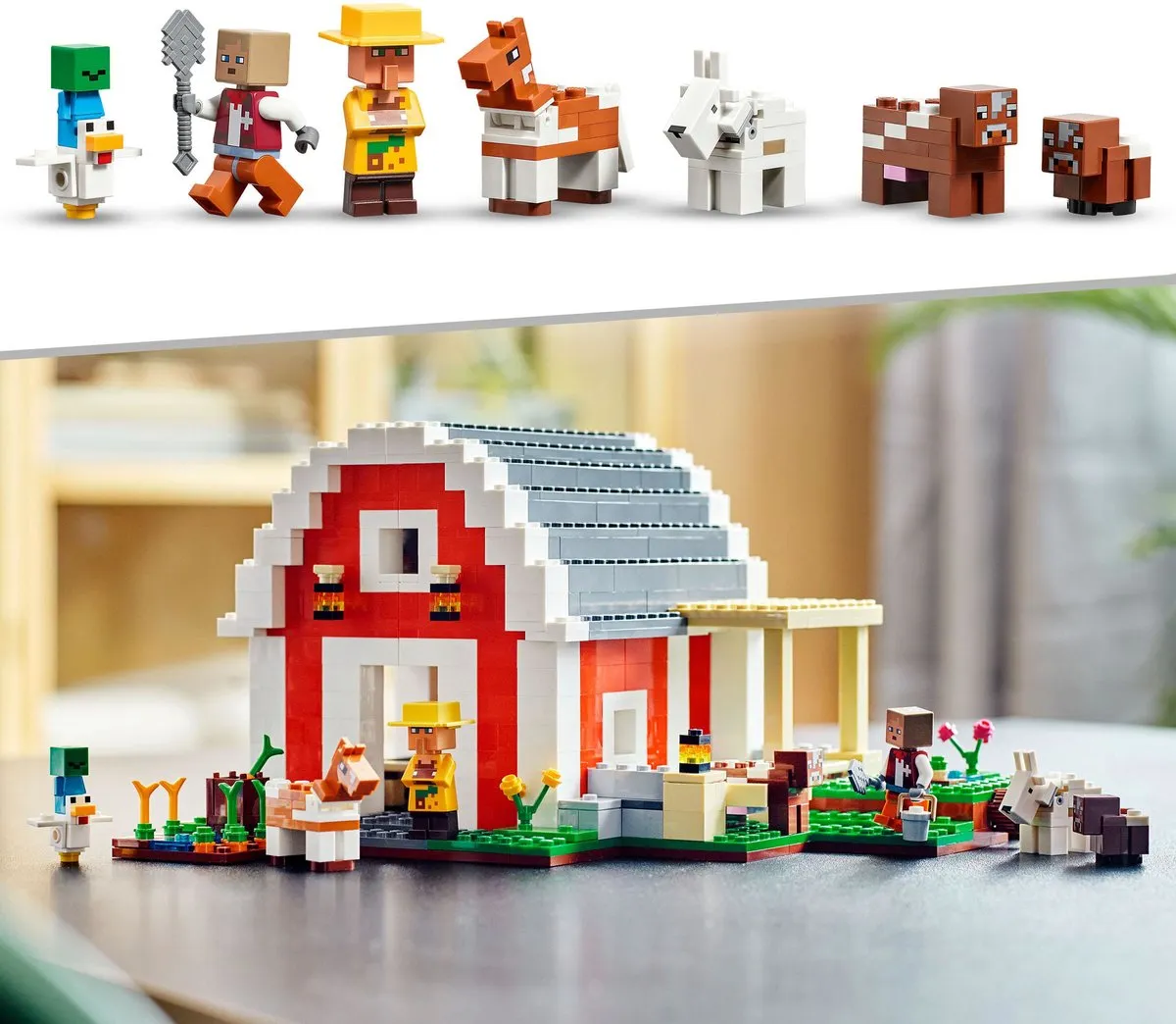 LEGO Minecraft De rode schuur 21187 - 790 Stenen - afbeelding 3 van 6