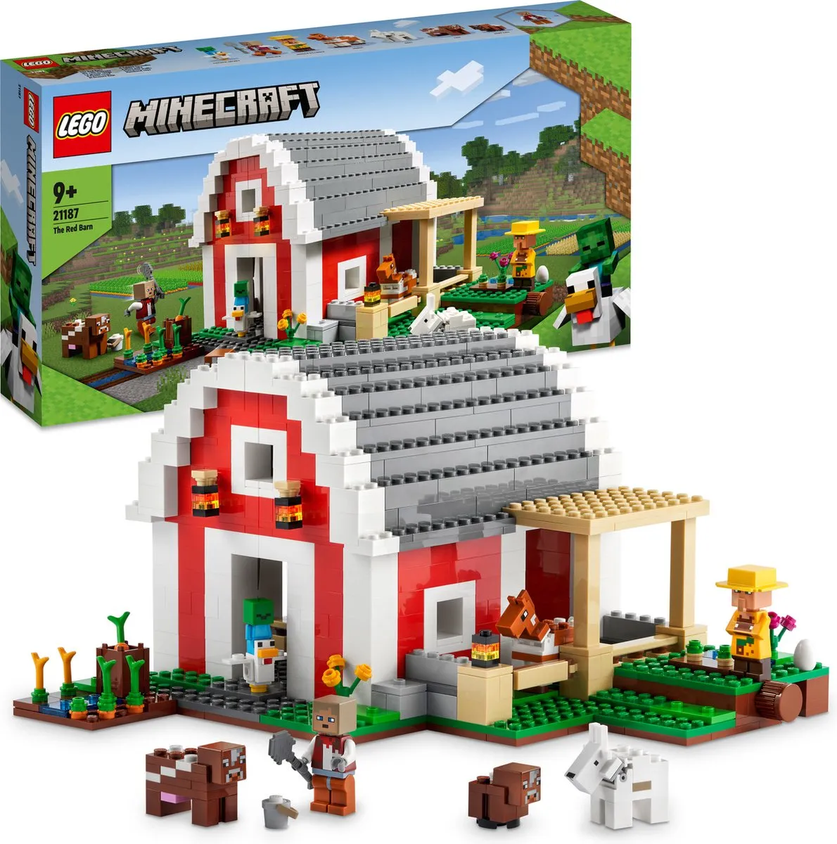 LEGO Minecraft De rode schuur 21187 - 790 Stenen - afbeelding 2 van 6