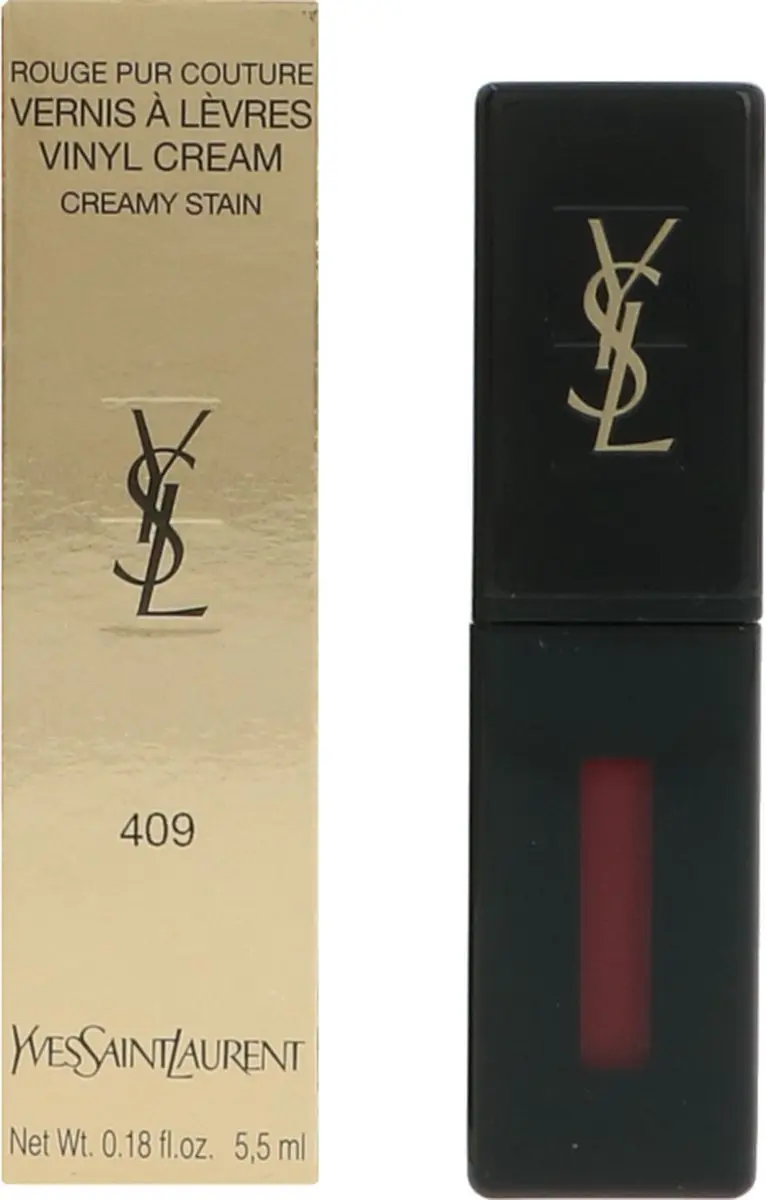 Yves Saint Laurent Lipstick Vernis À Lèvres Vinyl Cream N°409 Burgundy Vibes - 5,5 ml
