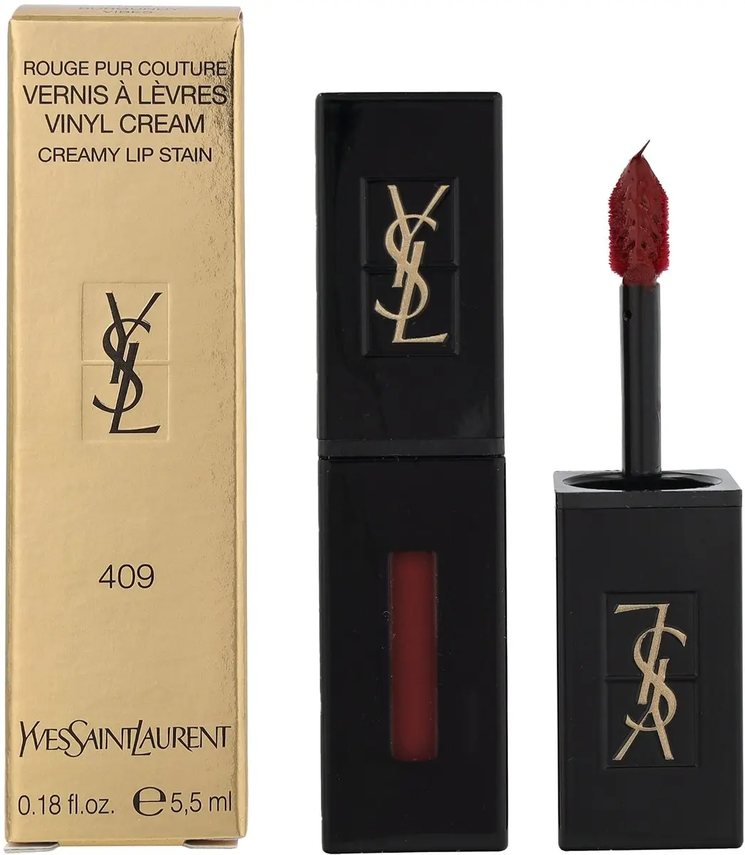 Yves Saint Laurent Lipstick Vernis À Lèvres Vinyl Cream N°409 Burgundy Vibes - 5,5 ml