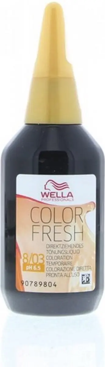 Wella Professionals Color Fresh Haarverf 8/03 - 75ml - afbeelding 6 van 6