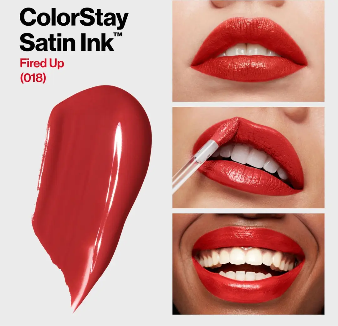 Revlon ColorStay Satin Ink Lipstick 018 Fired Up - 0.17 Fl Oz
