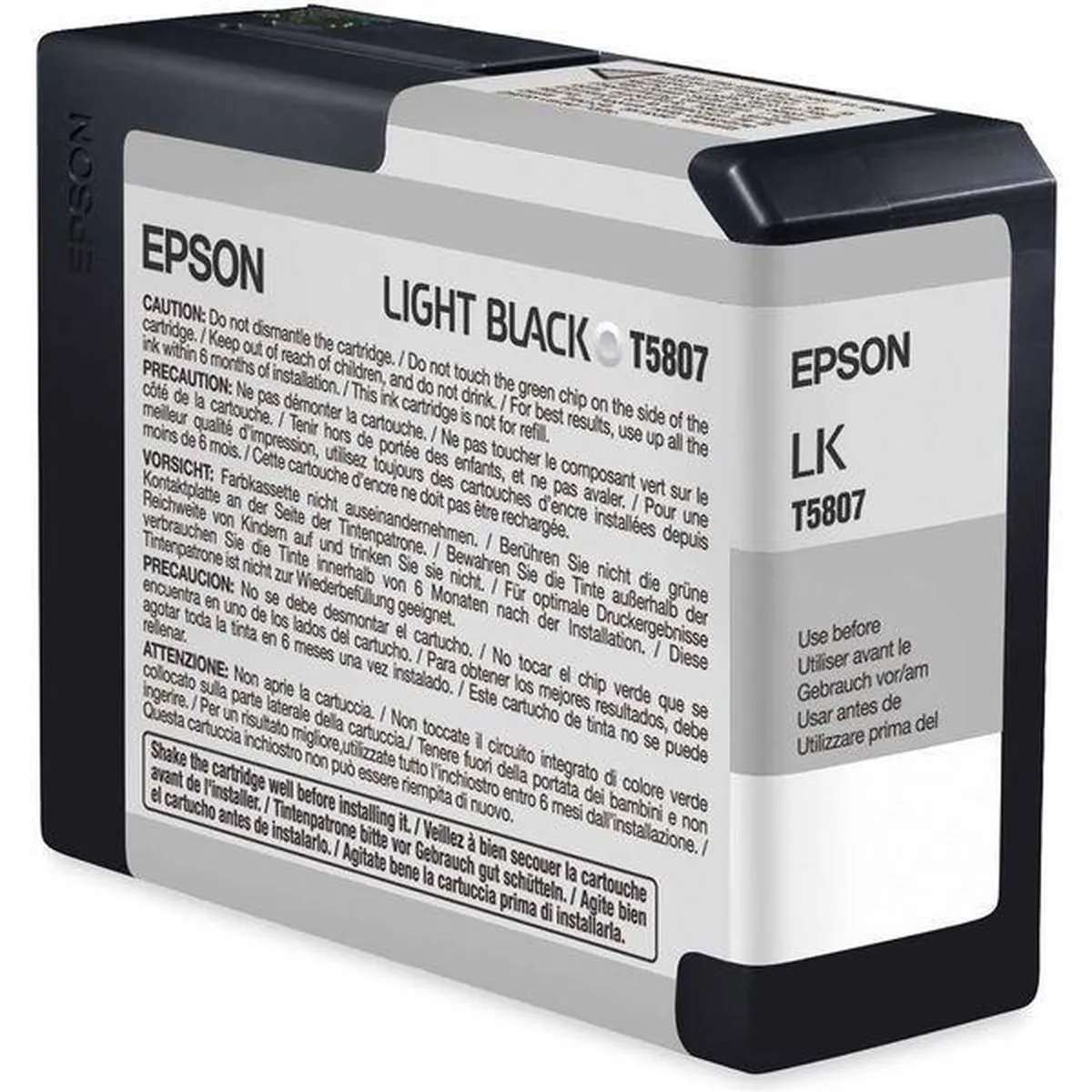 Epson T5807 Licht Zwart Inktcartridge 80ml