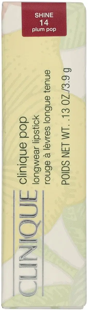 Clinique Pop Longwear Shine Lipstick 14 Plum Pop - 3.9g
