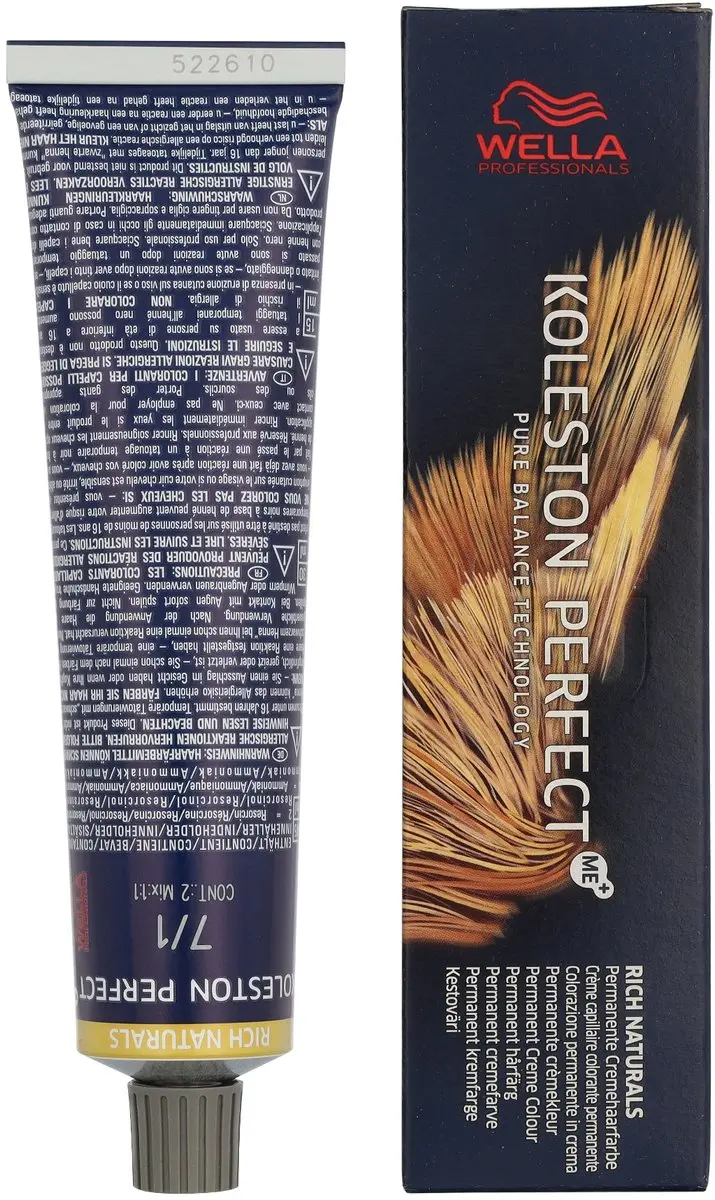 Wella Professionals Koleston Perfect Me+ Haarverf 7/1 60ml - afbeelding 6 van 6