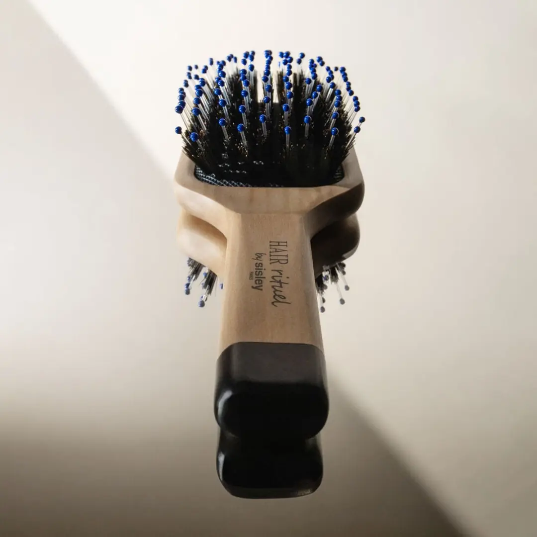 Sisley La Brosse De Poche Brillance & Douceur Paddle Haarborstel - Zwijnenhaar - Hout