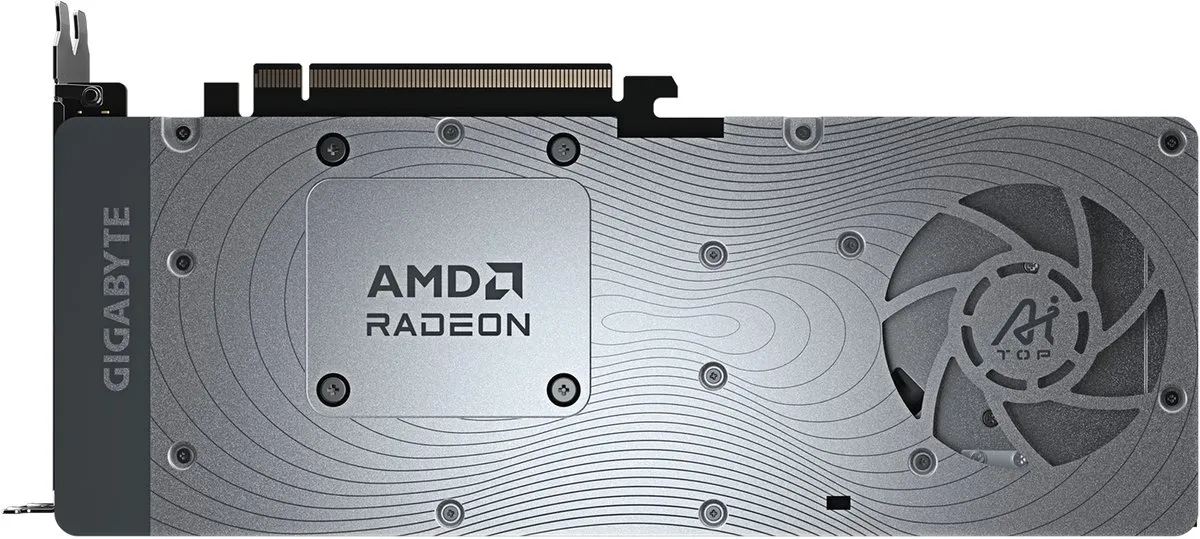 Gigabyte Radeon AI PRO R9700 AI TOP GV-R9700AI TOP-32GD Videokaart - 32GB GDDR6 - Grijs