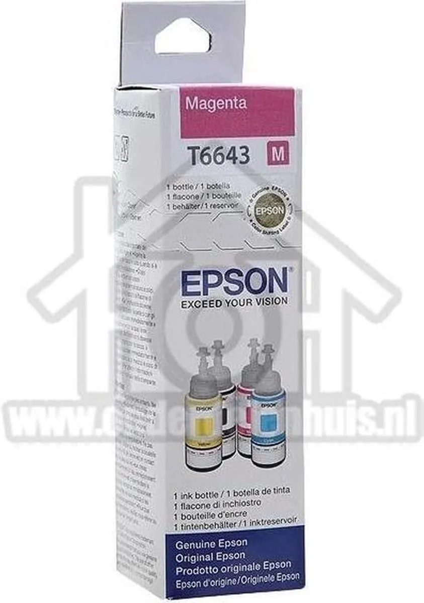 Epson T6643 Magenta Inktfles 70ml