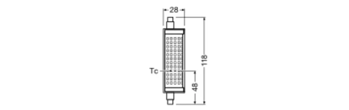 LEDVANCE LED Line R7s 18.5W 2452lm Warm Wit - 118mm