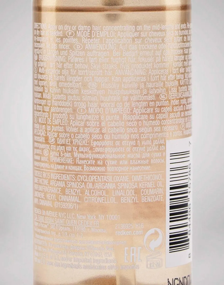 Redken All Soft Argan 6 Oil Haarolie 90ml