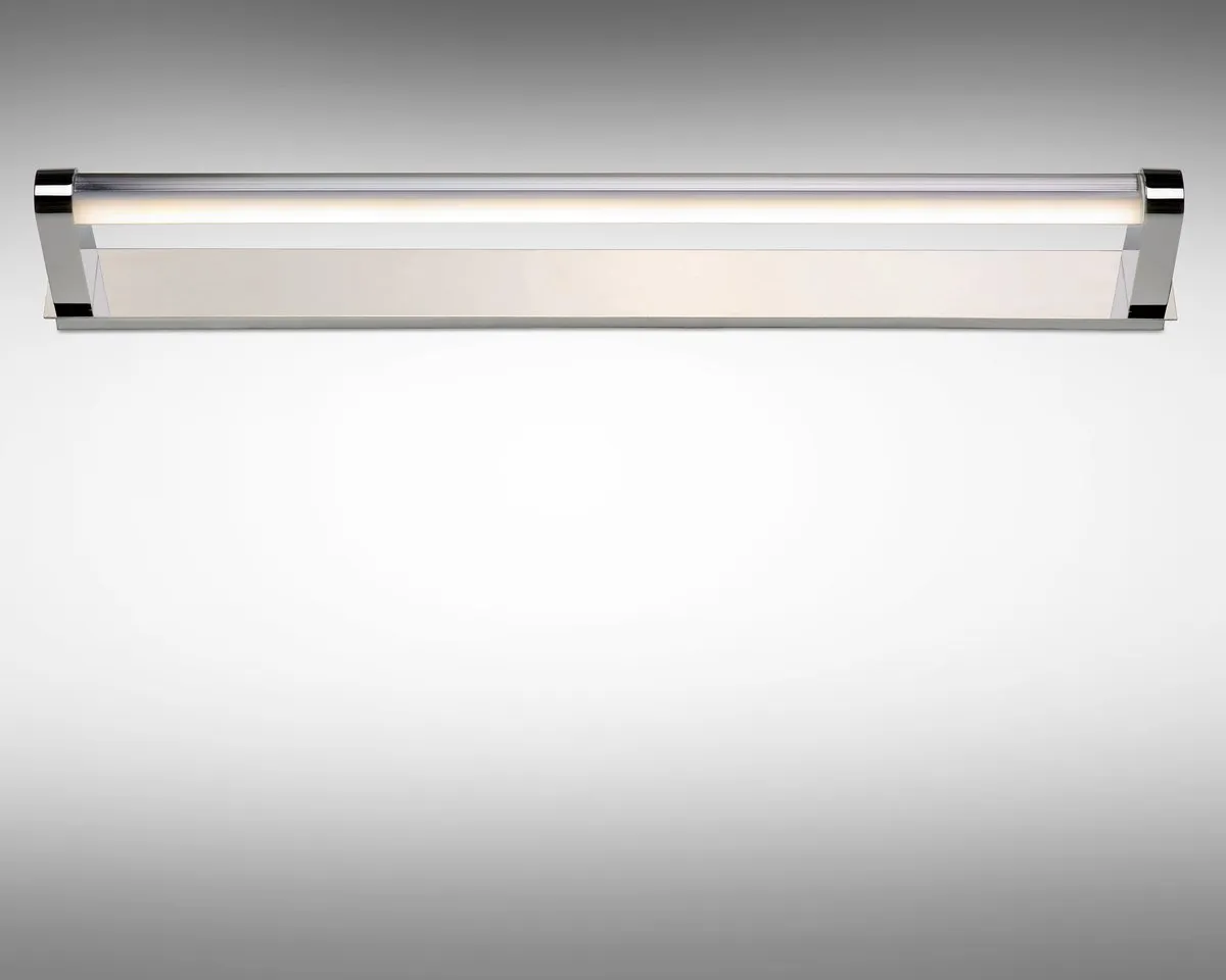Lucide ALPALED - Spiegellamp Badkamer - LED - 1x10W 4000K - IP44 - Chroom