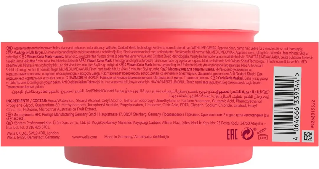 Wella Professionals Invigo Color Brilliance Masker - 500ml