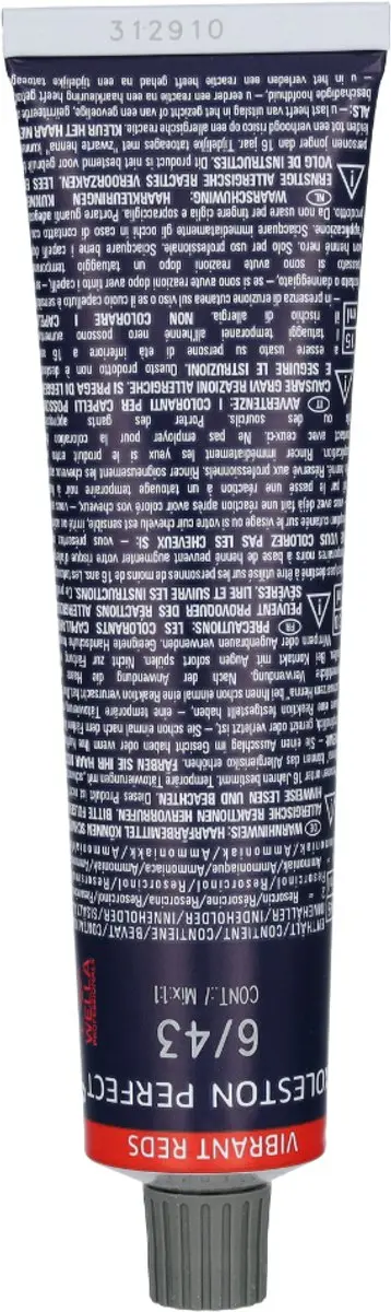 Wella Professionals Koleston Perfect Me+ Haarverf 6/43 Vibrant Reds 60ml