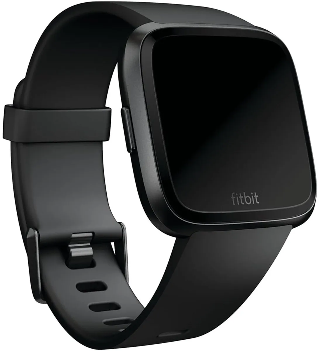 Fitbit Versa Bandje - Siliconen - Large - Zwart