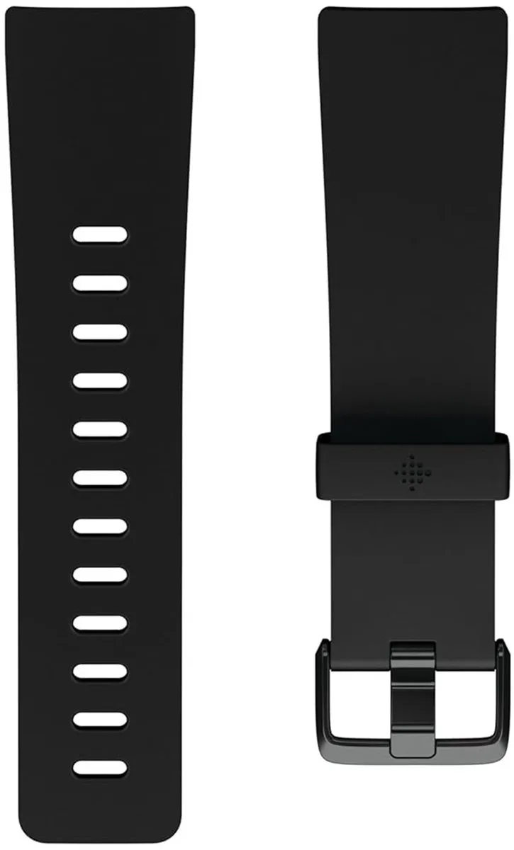Fitbit Versa Bandje - Siliconen - Large - Zwart