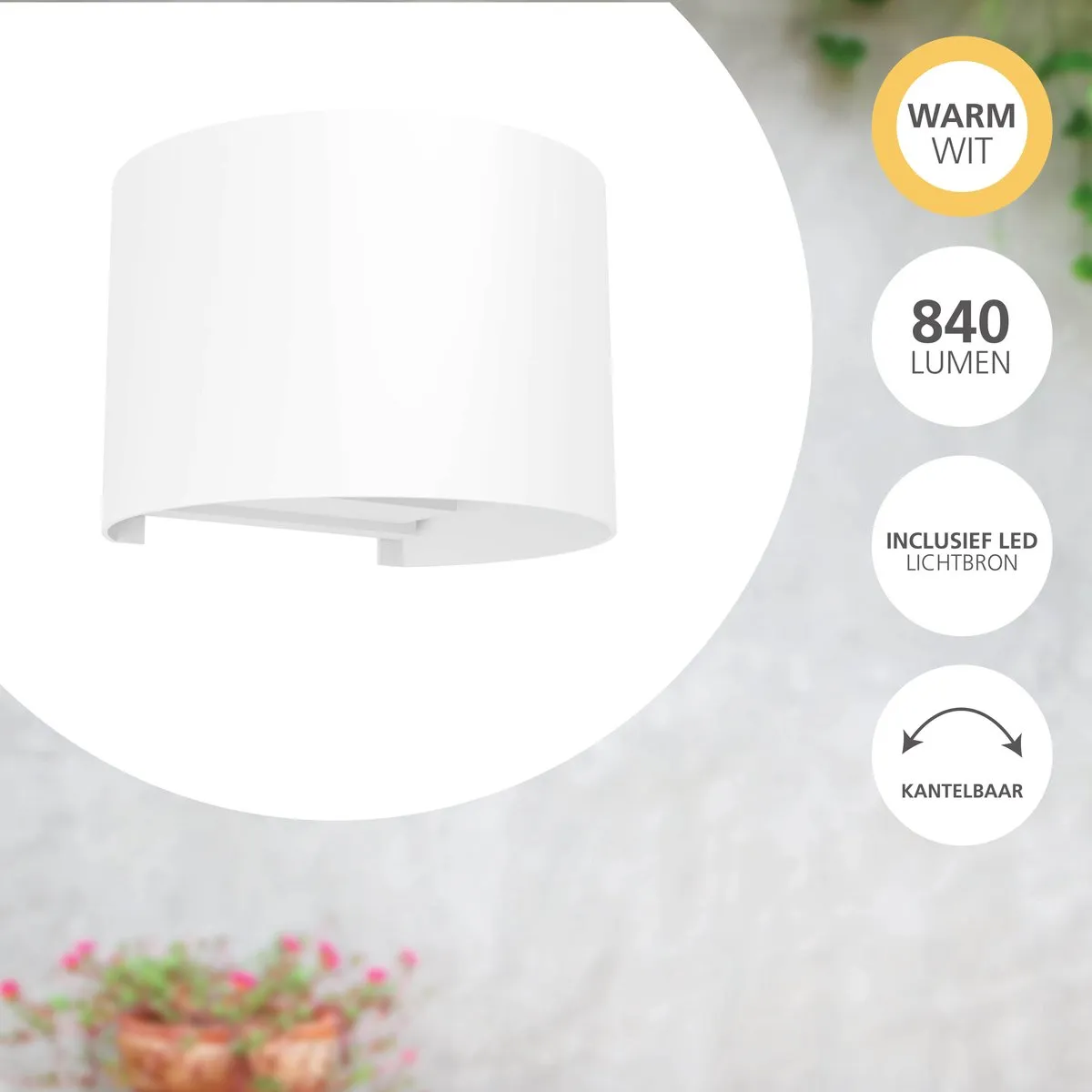 Eglo Calpino 3 Wandlamp LED IP54 - 2 Lichtpunten