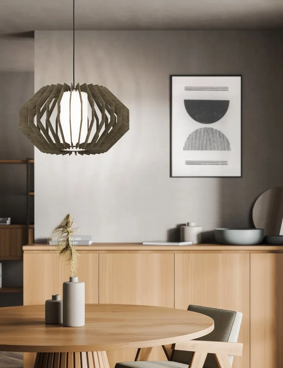 Eglo Rusticaria Hanglamp Ø45cm - Bruin/Wit/Zwart - afbeelding 6 van 6