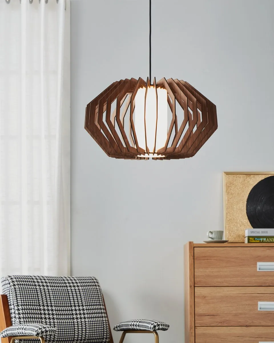 Eglo Rusticaria Hanglamp Ø45cm - Bruin/Wit/Zwart