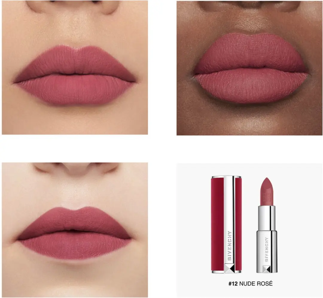 Givenchy Le Rouge Deep Velvet N12 Lipstick - 3.4ml - Nude Rose Mat