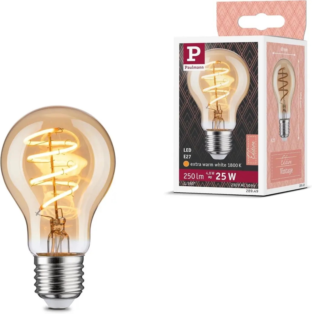 Paulmann 28949 LED-lamp Gloeidraad Vintage AGL 4.8W