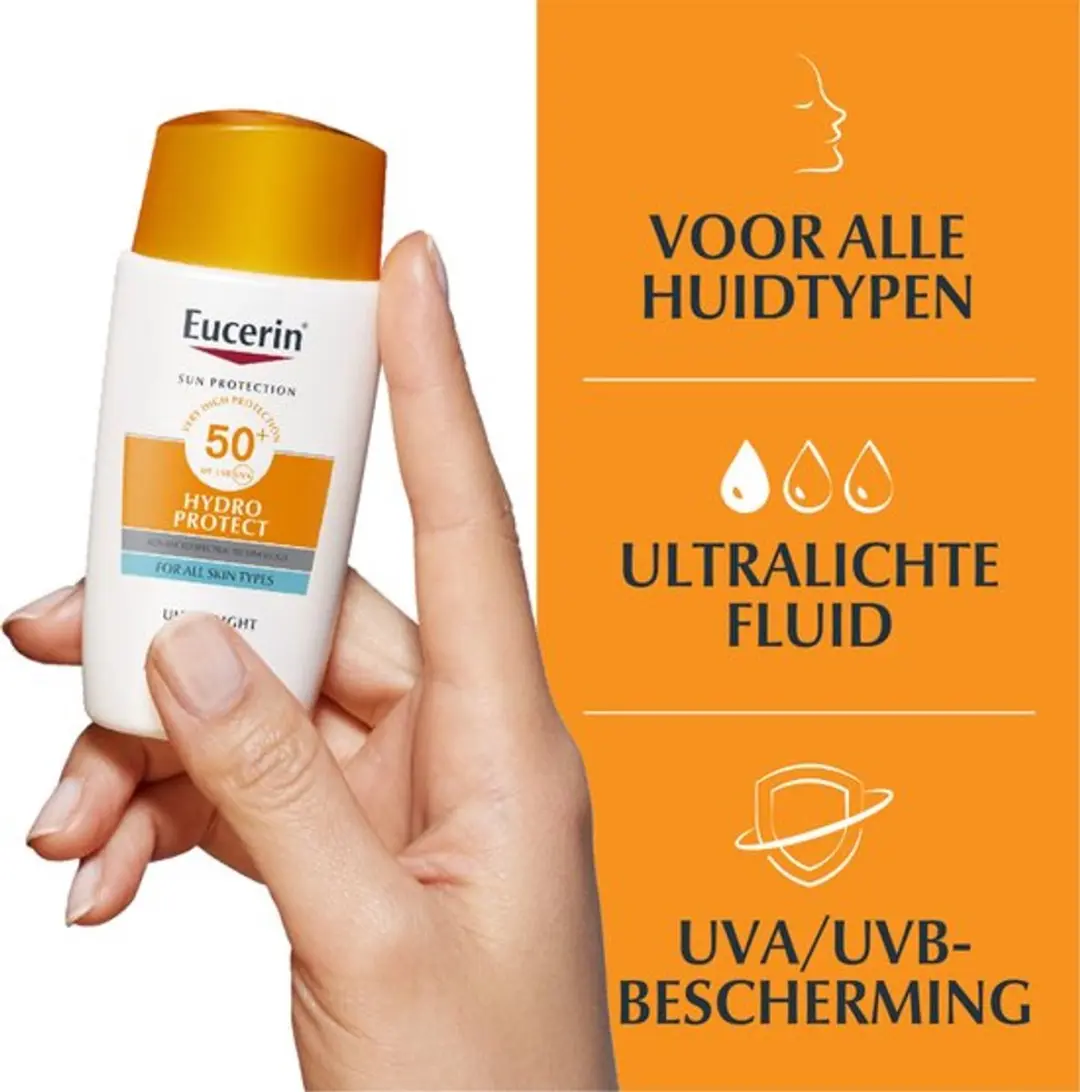 Eucerin Sun Hydro Protect Ultralichte Fluid SPF 50+ - 100ml (2x50ml)