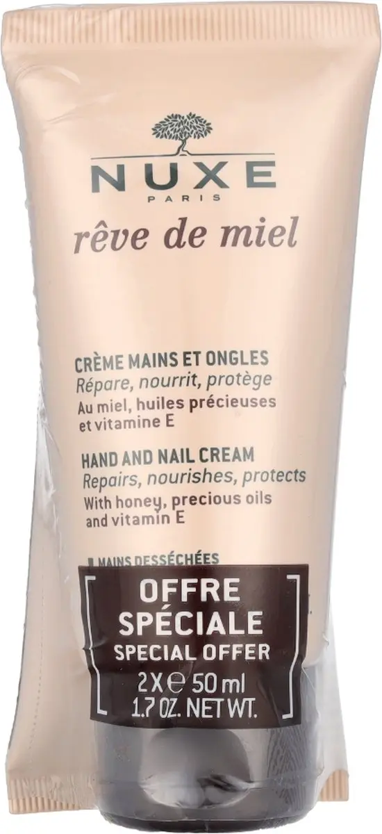 Nuxe Rêve de Miel Hand & Nagelcrème 100ml - 2 Stuks