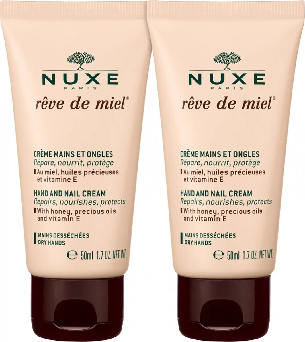 Nuxe Rêve de Miel Hand & Nagelcrème 100ml - 2 Stuks