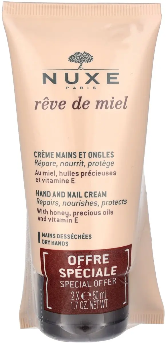 Nuxe Rêve de Miel Hand & Nagelcrème 100ml - 2 Stuks