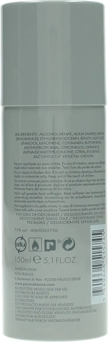 Paco Rabanne Invictus Deodorant Spray 150ml
