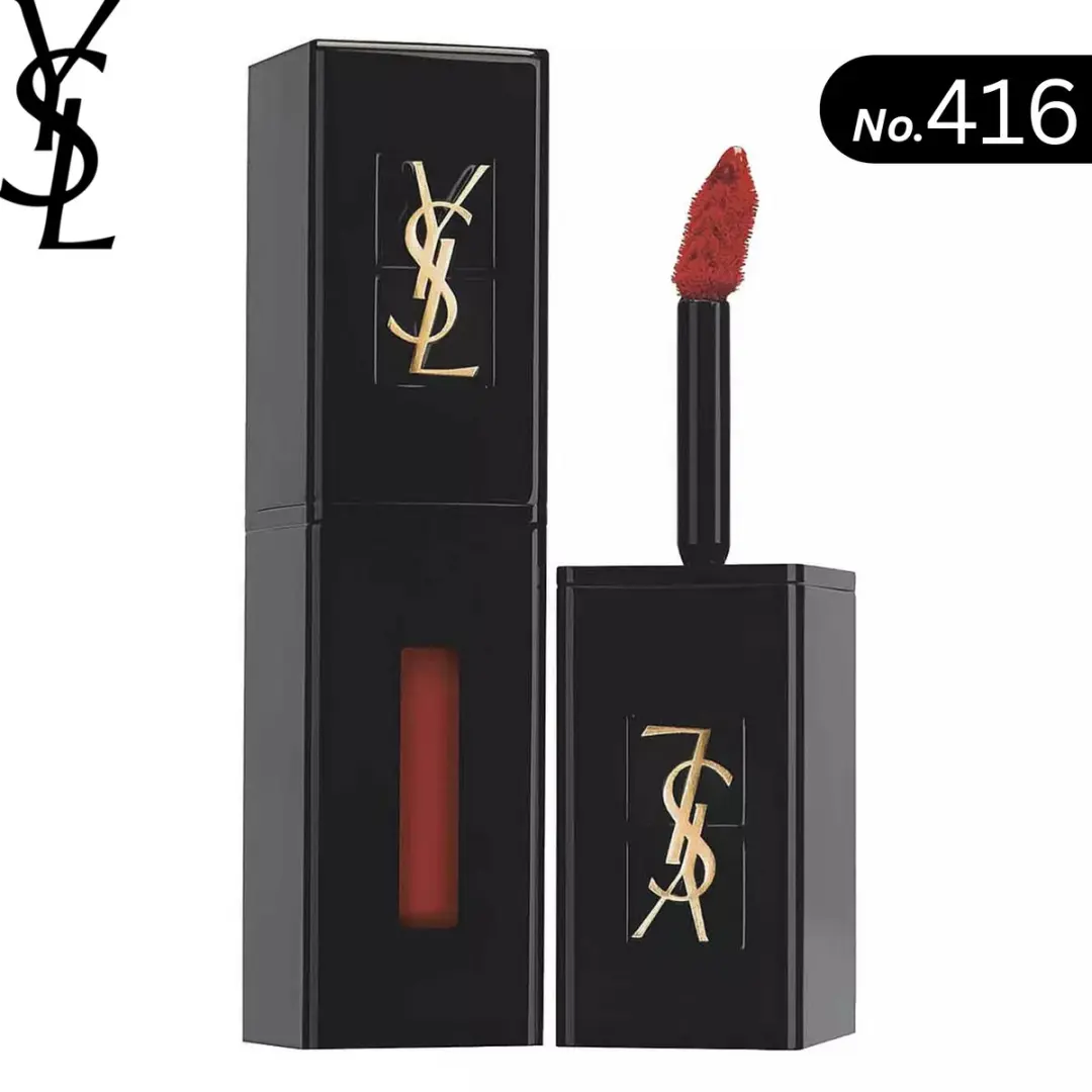 Yves Saint Laurent Rouge Pur Couture Vinyl Cream 6ml - Psychedelic Chili - afbeelding 6 van 6