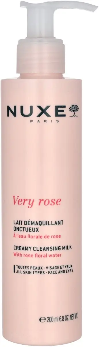 Nuxe Very Rose Lait Démaquillant Onctueux 200ml