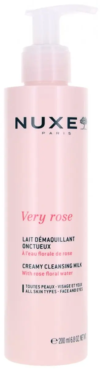Nuxe Very Rose Lait Démaquillant Onctueux 200ml