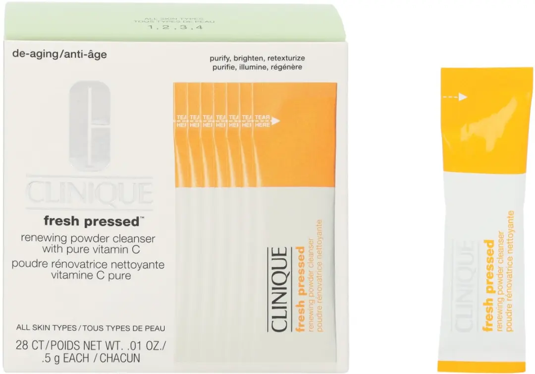 Clinique Fresh Pressed Renewing Powder Cleanser - 28x14ml - afbeelding 6 van 6