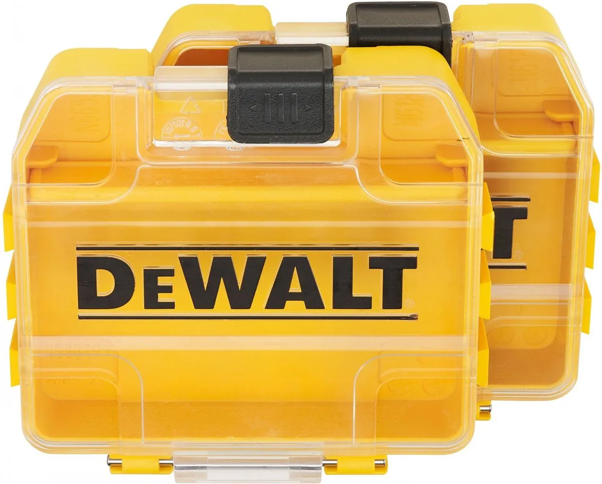 DeWalt DT70800 Organisator - 2 Stuks - Transparant/Zwart/Geel