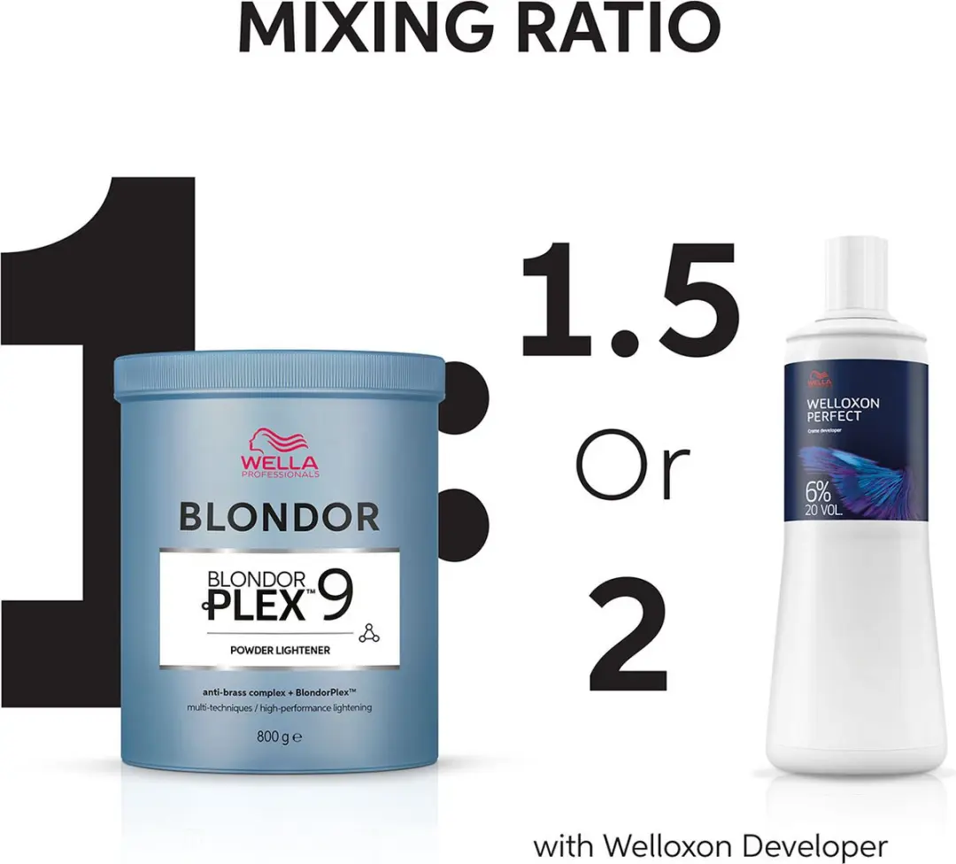 Wella Professionals BlondorPlex Ontkleuringspoeder 800g - Zwart - afbeelding 6 van 6