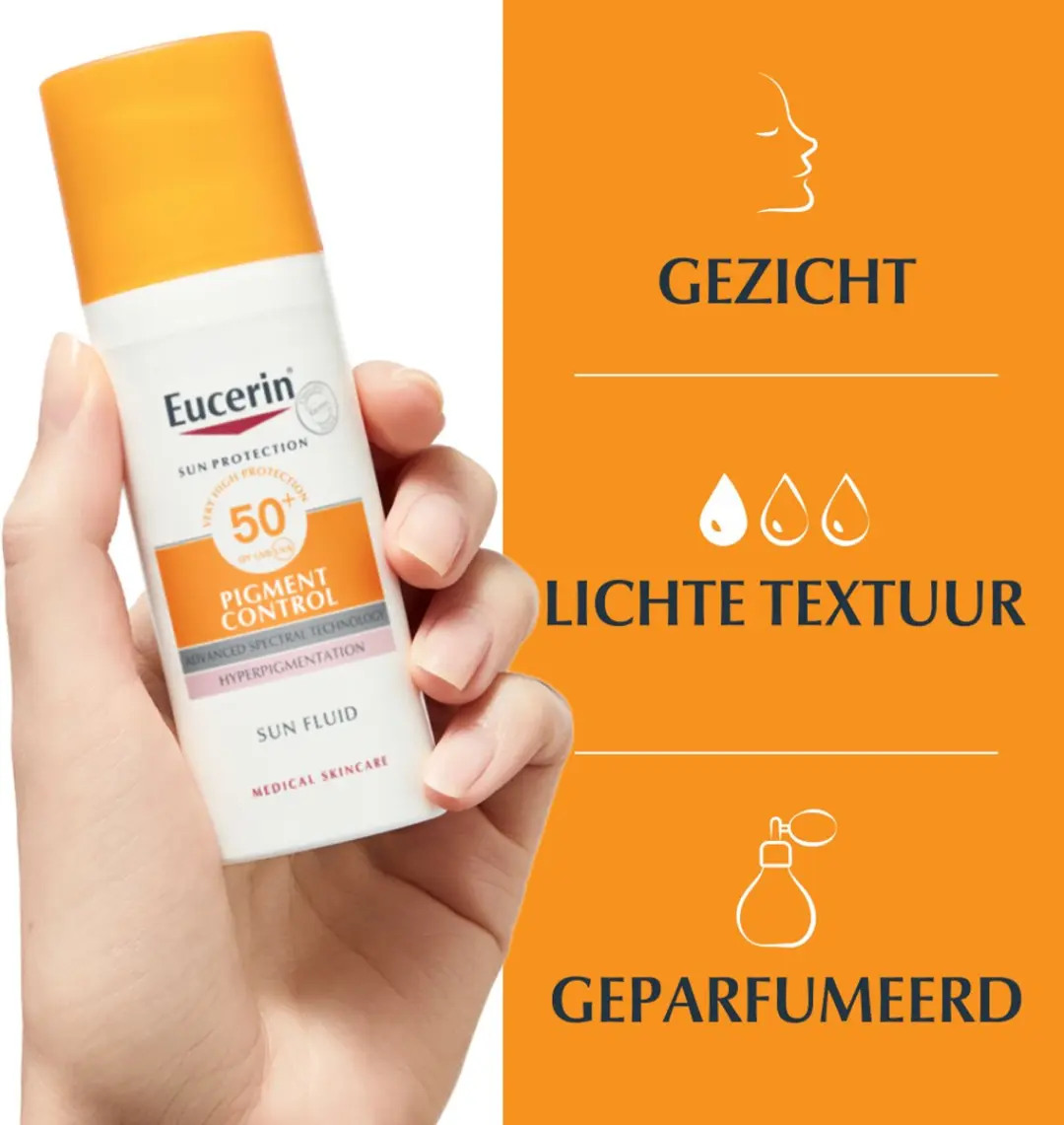 Eucerin Sun Pigment Control Gezicht Zonnebrand SPF 50+ 50ml