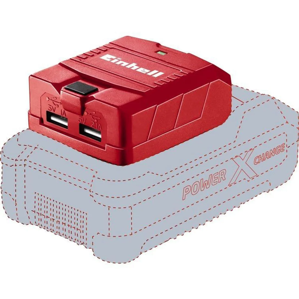 Einhell TE-CP 18 Li Powerbank - 18V Power X-Change - Rood/Zwart