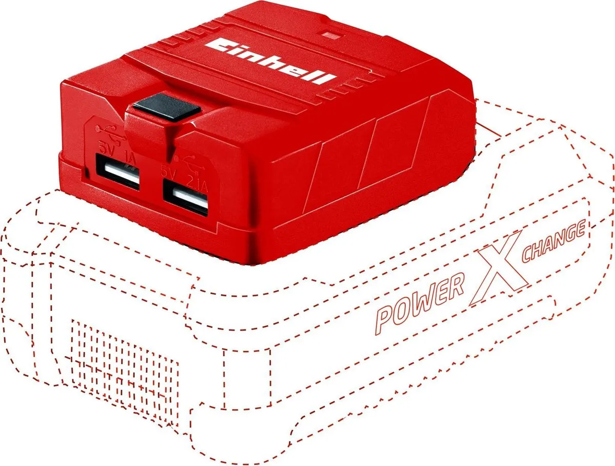 Einhell TE-CP 18 Li Powerbank - 18V Power X-Change - Rood/Zwart