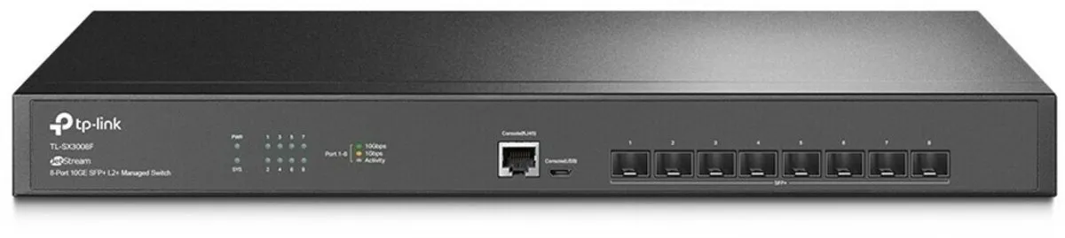 TP-Link TL-SX3008F Netwerkswitch 8 Poorten - 160 Gbps