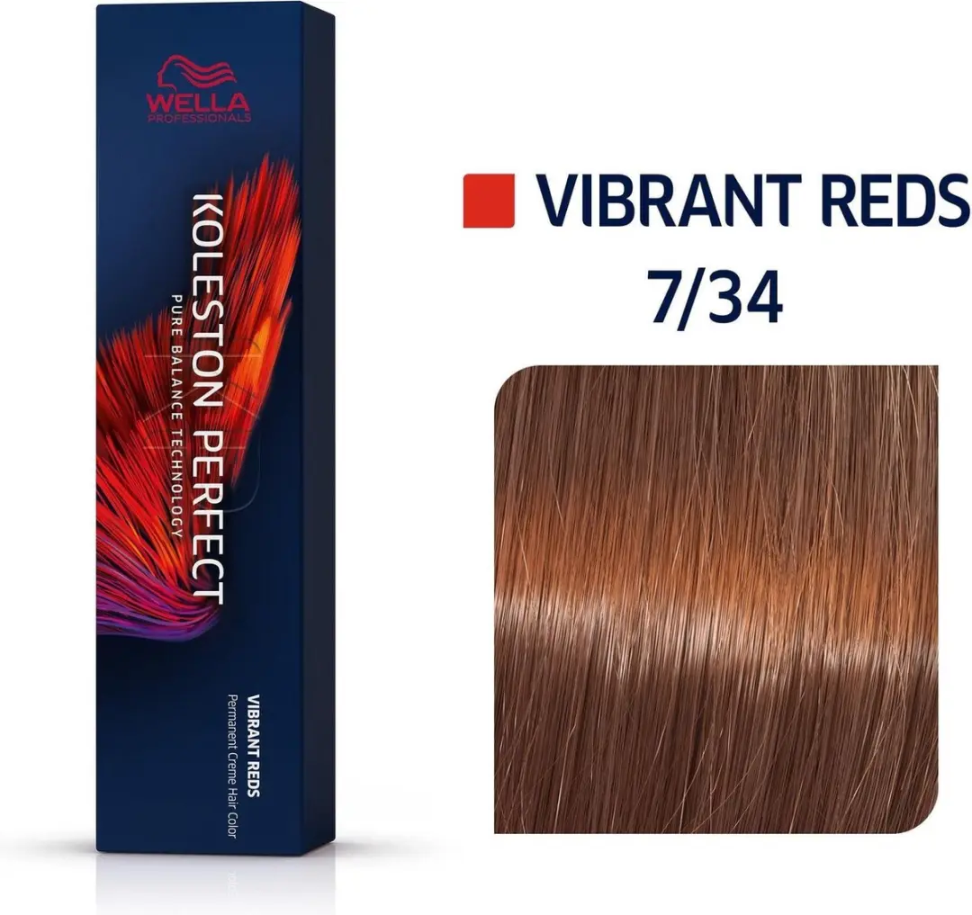Wella Professionals Koleston Perfect Me+ Haarverf 7/34 Rood 60ml