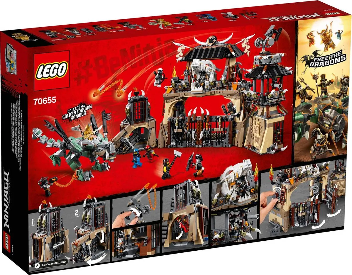 LEGO Ninjago Drakenkuil 70655 - 1660 Stukken
