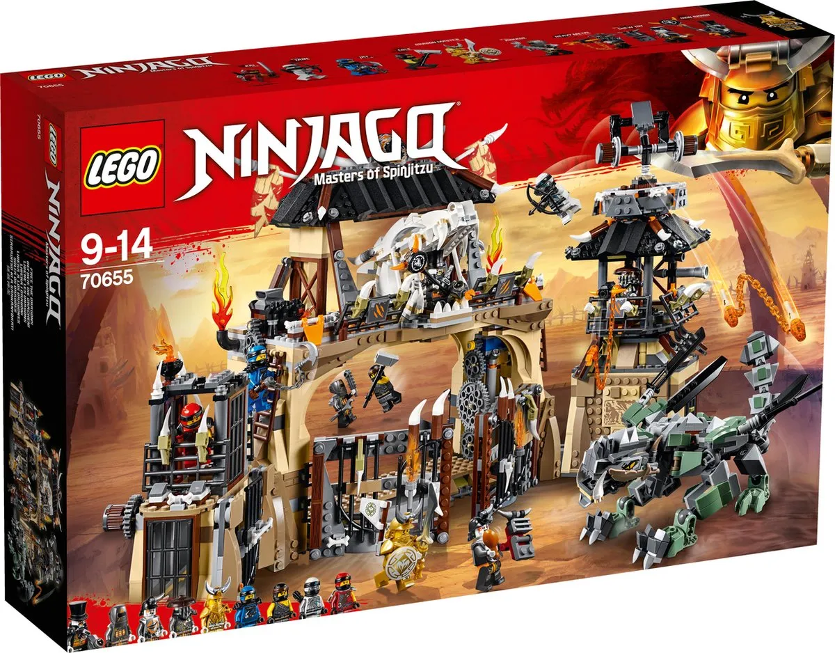LEGO Ninjago Drakenkuil 70655 - 1660 Stukken