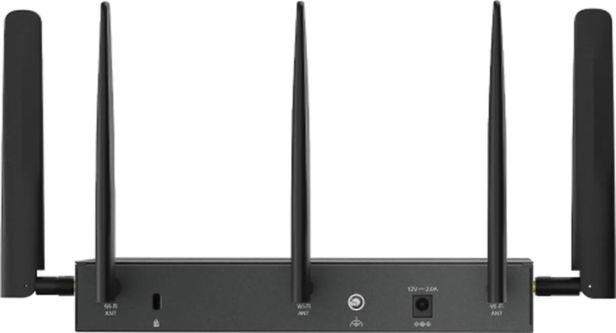 TP-Link Omada ER706W-4G Draadloze Router - 5x LAN - Zwart