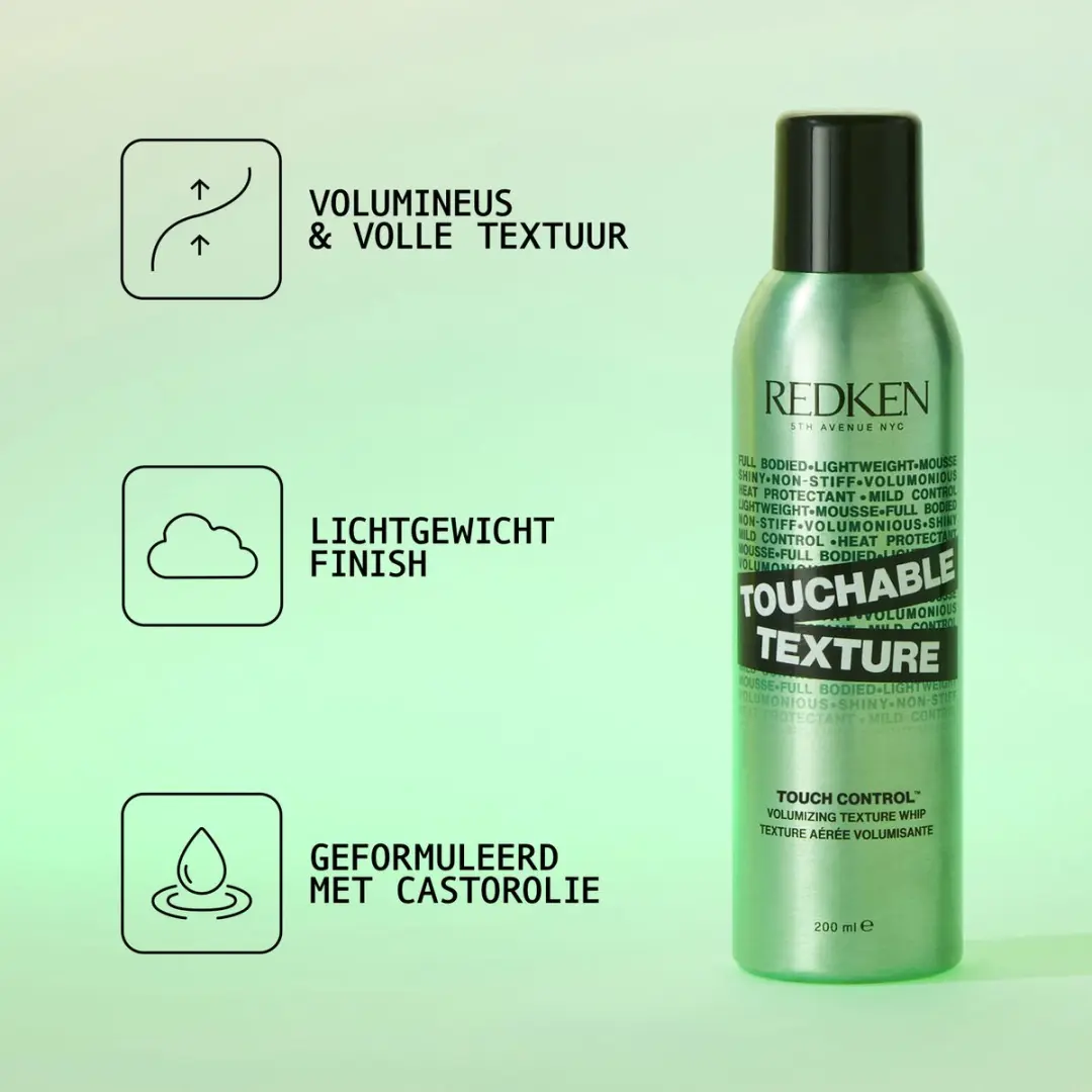 Redken Touchable Texture Haarmousse 200ml