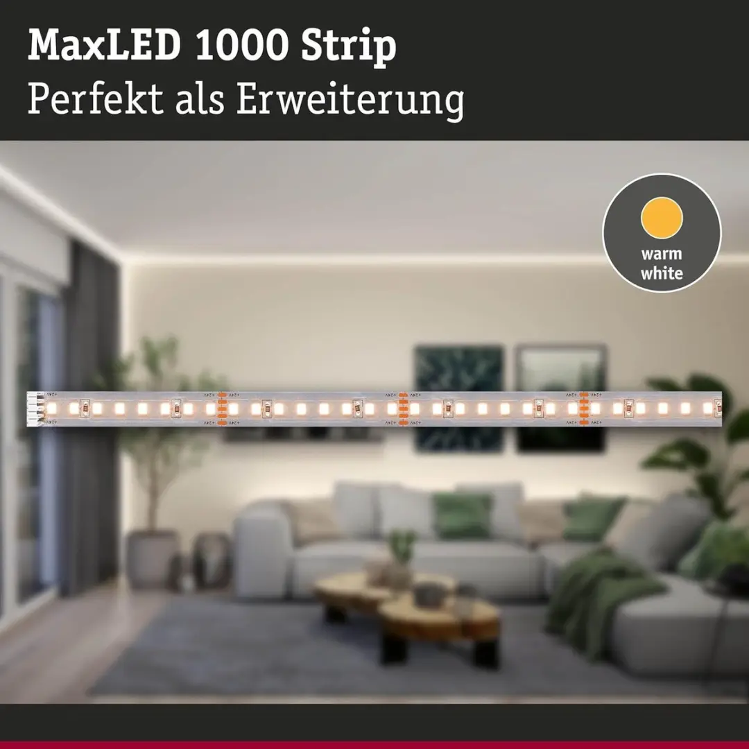 Paulmann MaxLED 71245 LED-strip 1m - 1100lm/m - 2700K Warm wit
